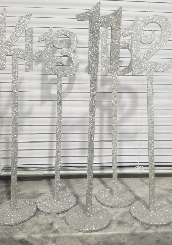 Wedding Table Numbers/holders 1-20